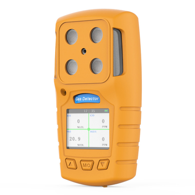 4 in 1 Gasdetector, Draagbare Multigasanalisator met USB-Ladershaven