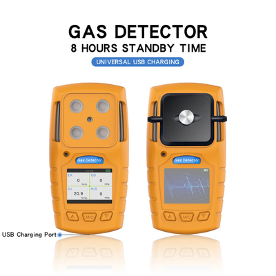 Verspreidingstype het Draagbare Multialarm van PC TPU van de Gasdetector Materiële Lage/Hoge