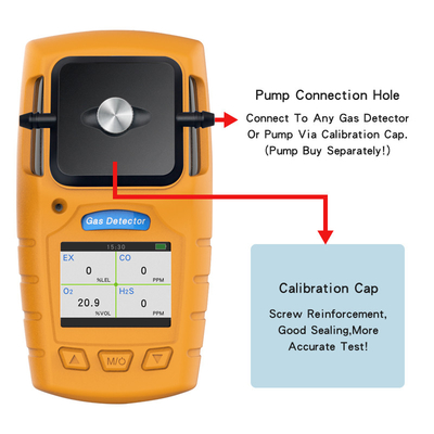 beperkte ruimte 4 IN 1 draagbare multi hoge nauwkeurige en snelle detector van het de reactie giftige gas van de gasdetector