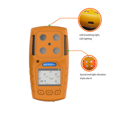 van de het Lithiumbatterij van 3.7V 1300mA de Detector van het de Zuurstofgas van O2 0.7W