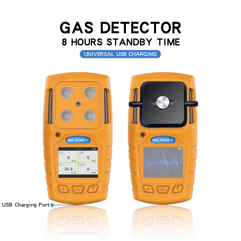 H2s van hoge Precisieco van de het Gasdetector van Ch4 van O2 Multi het Gasanalysator